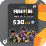 گیفت کارت 530 جم Free Fire