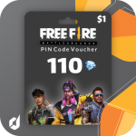 گیفت کارت 110 جم Free Fire
